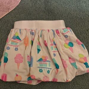 Little Sleepies skort pink ice cream cones
